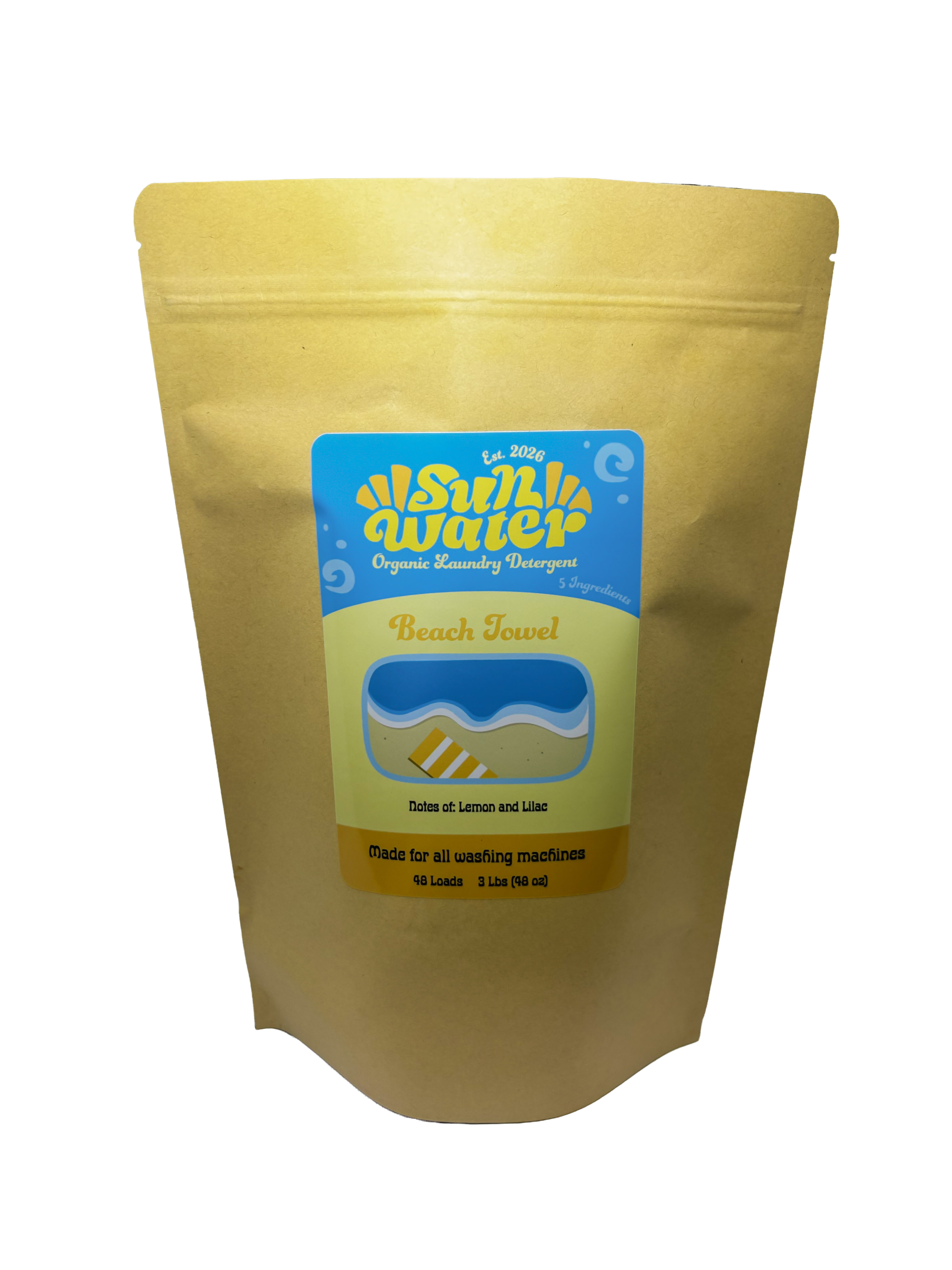 Beach Towel Scented Organic Laundry Detergent