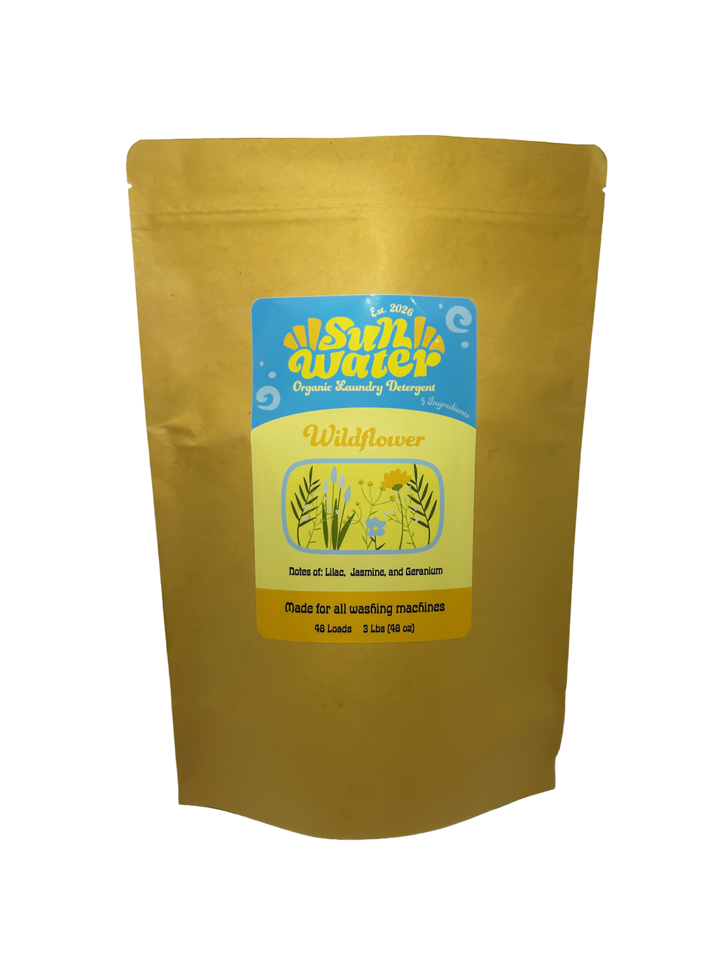 Wildflower Scented Organic Laundry Detergent